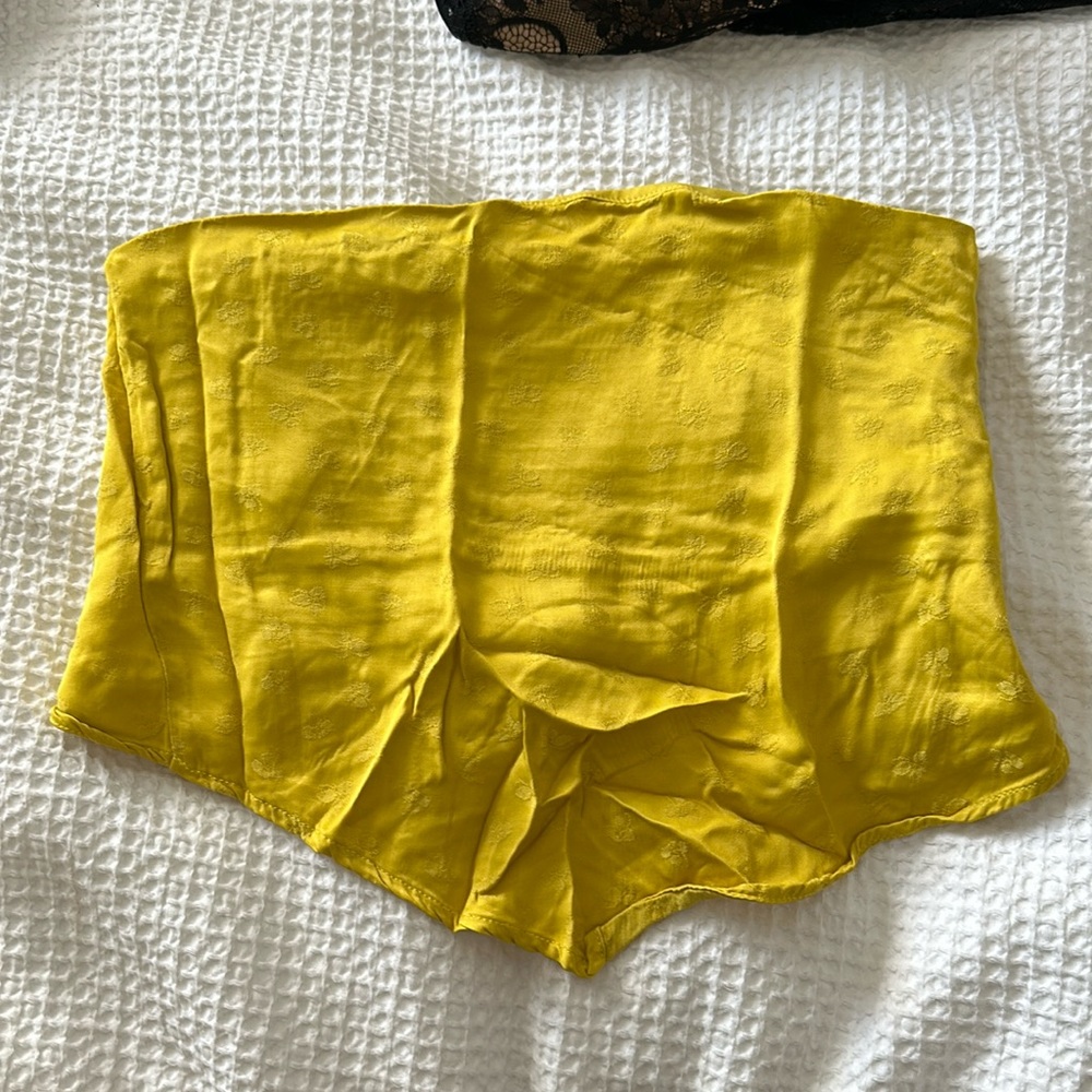 ZARA YELLOW SILK BANDO
